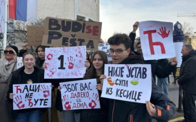 Budapesten és Stuttgartban is támogatják a szerbiai egyetemi hallgatók tiltakozását (Fotók)