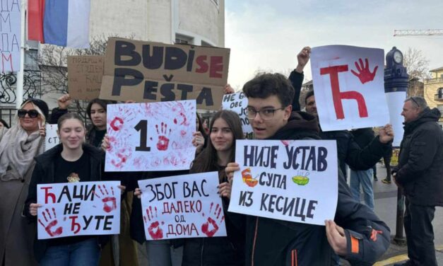 Budapesten és Stuttgartban is támogatják a szerbiai egyetemi hallgatók tiltakozását (Fotók)