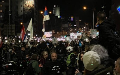 Megérkeztek Újvidékre a belgrádi egyetemisták (Élő videó)