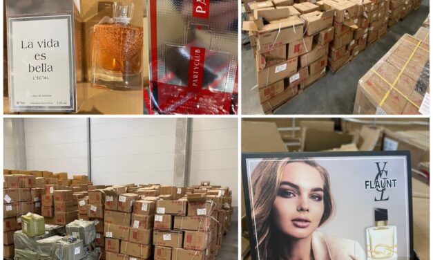 Csaknem húsz tonna csempészett parfümöt foglaltak le a vámosok