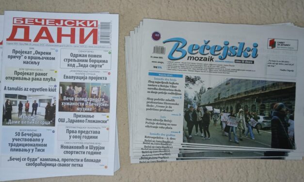 <span class="entry-title-primary">„Számítás helyett a tisztességet választottuk”</span> <span class="entry-subtitle">Az év elején két helyi lap sorsa is megpecsételődött Óbecsén – A hatalom országszerte igyekszik ellehetetleníteni a kritikus hangvételű helyi sajtót</span>