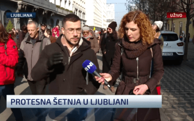 Polgármesterük ellen fordultak és a szerbiai egyetemistákat támogatják a ljubljanai lakosok