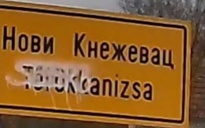 VMDK: Megrongálták Törökkanizsa helységnévtábláját