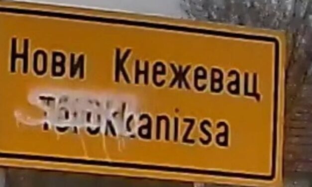 VMDK: Megrongálták Törökkanizsa helységnévtábláját