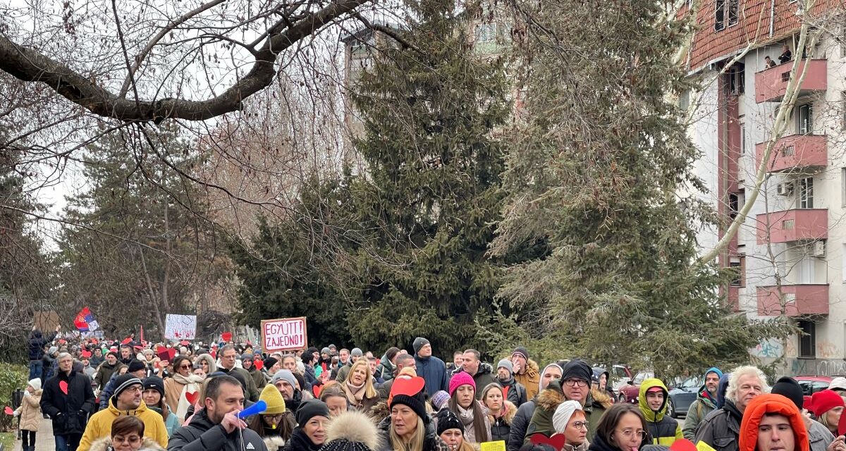 <span class="entry-title-primary">Egyetemisták: Állítsák le az oktatást, majd könnyen bepótoljuk, ha eljön a jobb holnap</span> <span class="entry-subtitle">Tüntetés Szabadkán</span>