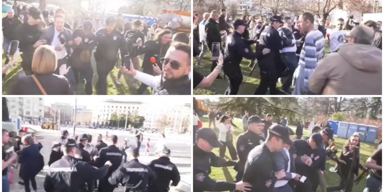 Letartóztatták Nemanja Šarovićot, amikor riportot akart készíteni az „ellen” egyetemistákról