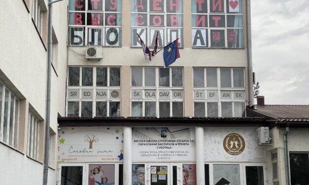 Továbbra is blokád van a szabadkai Óvó- és Edzőképzőn