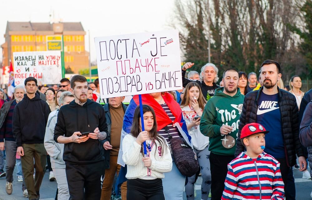 Blokádban lévő egyetemisták: A belgrádi tüntetés nem az utolsó, senki ne higgye, hogy ez a vég