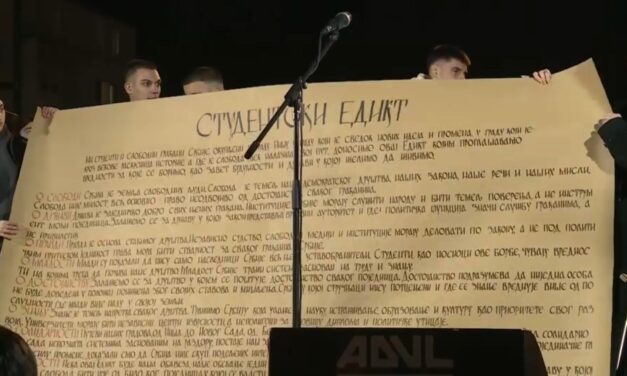 Felolvasták az Egyetemista kiáltványt, ez szerepel a szövegben