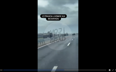 Páncélozott harci járművek tartanak Belgrád felé (Videó)