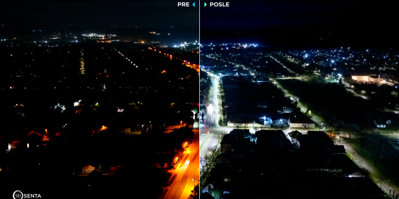 Zenta 15 év alatt több mint 14 millió dinárt takarít meg az új közvilágításnak köszönhetően