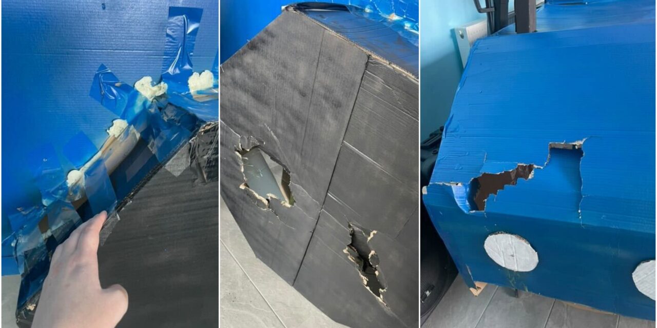 Összetépte a transzparenseket és tönkretette a traktor makettjét a szabadkai iskola dolgozója