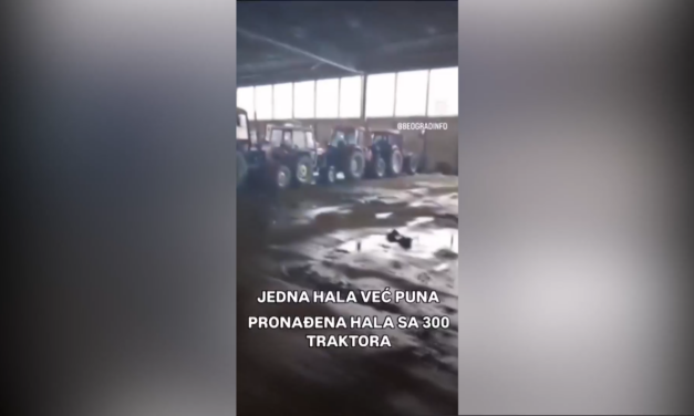 Már mintegy hetven traktort vittek Belgrádba, hogy akadályozzák a tüntetőket