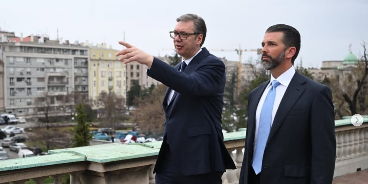 Vučić megmutatta Trump fiának a várost