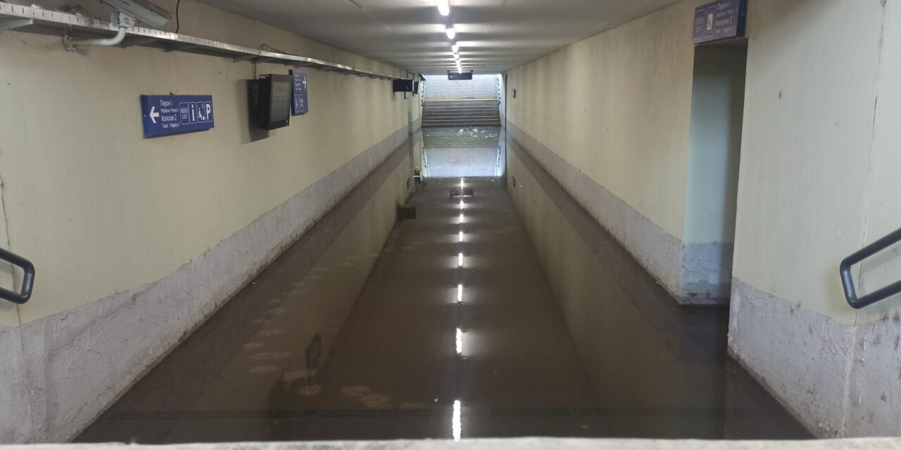 Használhatatlan a palicsi vasúti aluljáró, áll benne a víz