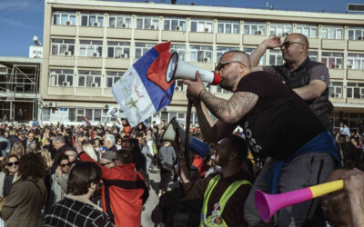 Ez a pénteki tüntetés programja Újvidéken