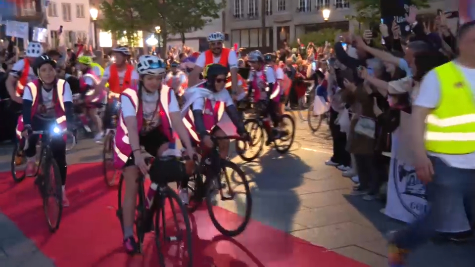 Megérkeztek Strasbourgba a kerékpáron útra kelt egyetemisták