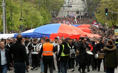Zászlót bontott az új mozgalom Belgrádban