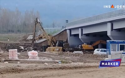 A folyóba omlott az új hídra vezető töltés