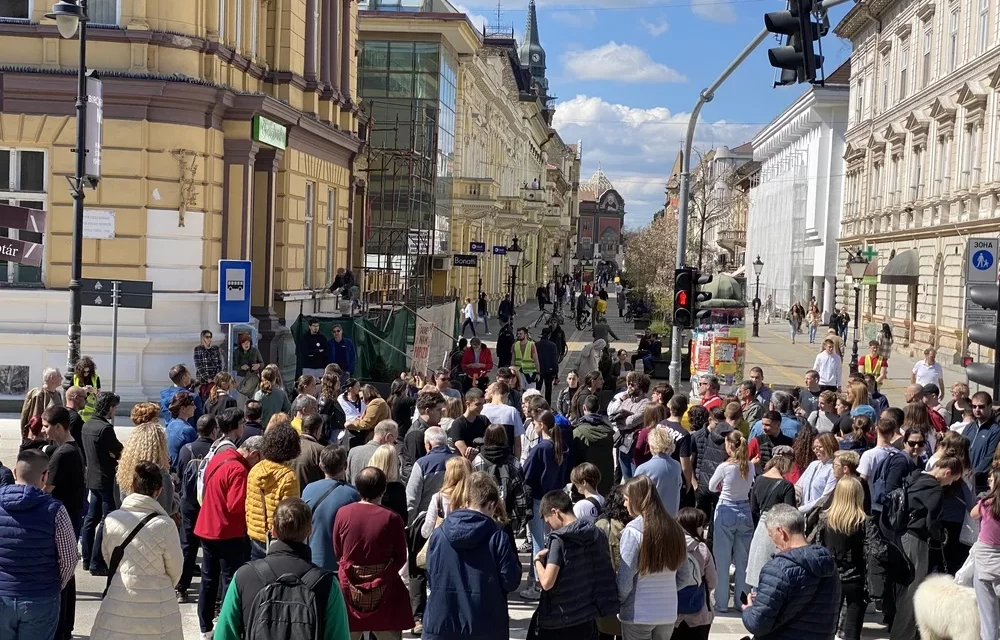 A polgármester kijelentései miatt tiltakoztak a szabadkai egyetemisták
