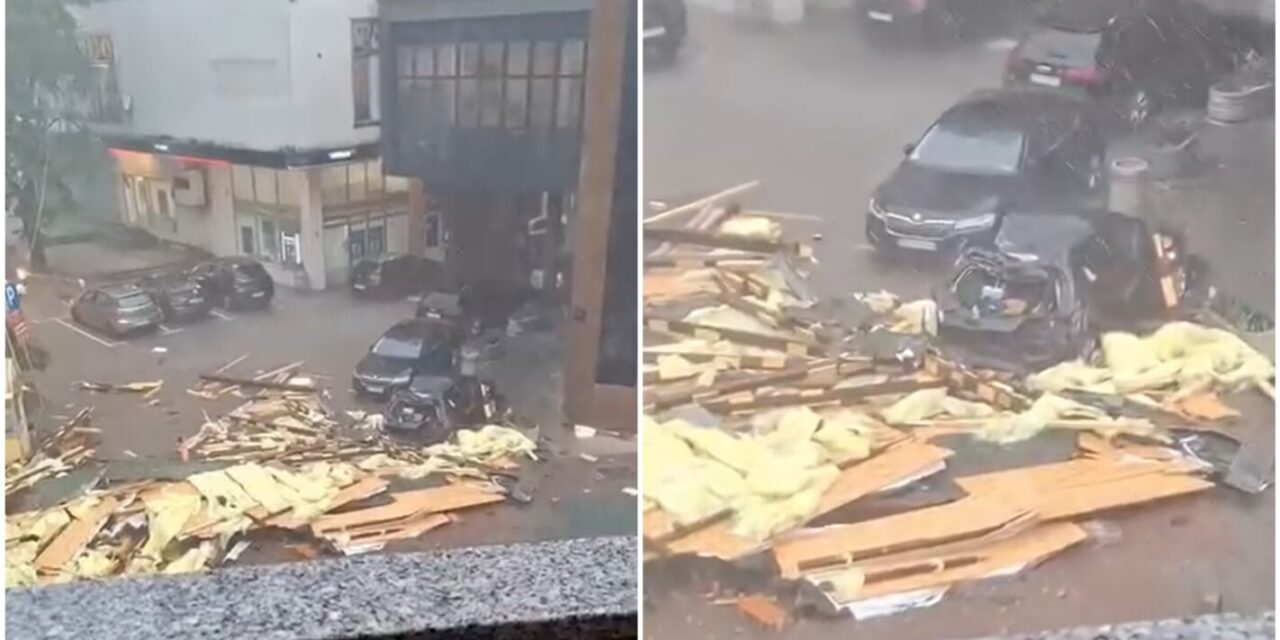 Úsznak az autók a sárban, hatalmas vihar volt Szerbiában