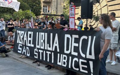 Palesztina mellett tüntettek Belgrádban