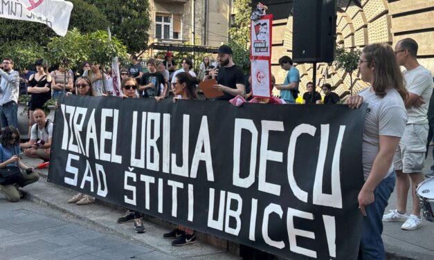 Palesztina mellett tüntettek Belgrádban