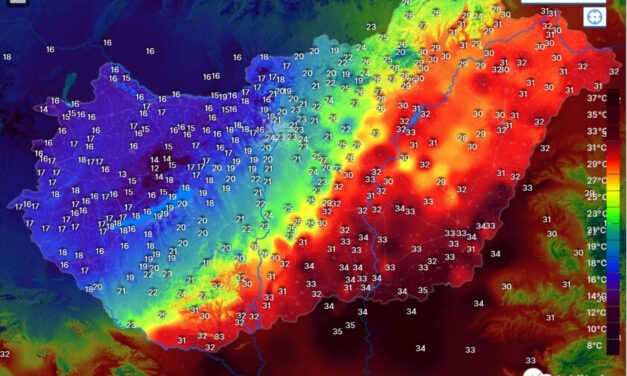 Húsz fok különbség az ország keleti és nyugati felében