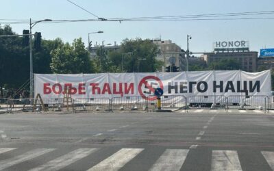 A haladó rezsim Belgrádban is kitűzte a horogkeresztet