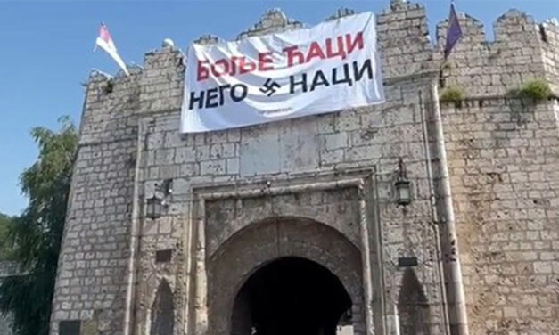 Kreni-Promeni: A haladó rezsim horogkeresztet tűzött ki a niši vár falára