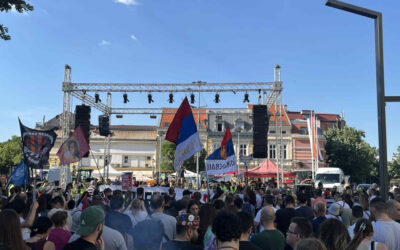 Požarevacon éjfélkor ér véget a 13 órás tüntetés