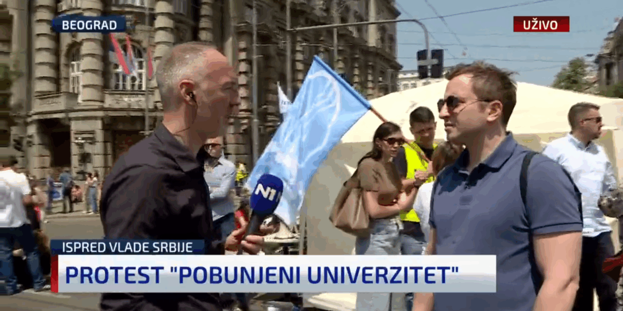 A professzorok is sátrat vertek Belgrádban (Videóval)