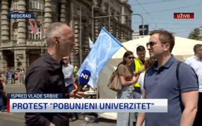 A professzorok is sátrat vertek Belgrádban (Videóval)