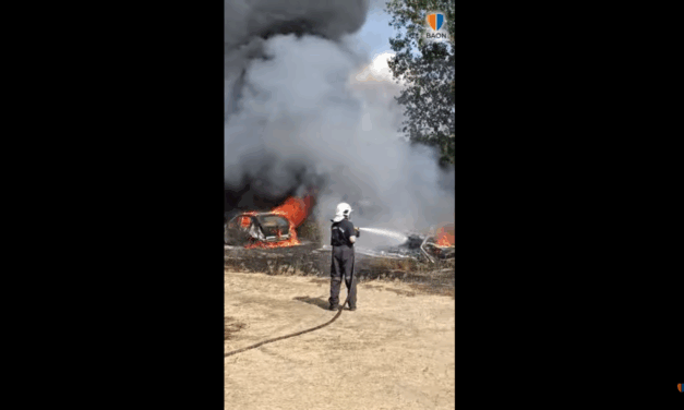 Próbálják megfékezni a lángokat Tompán (Videó)