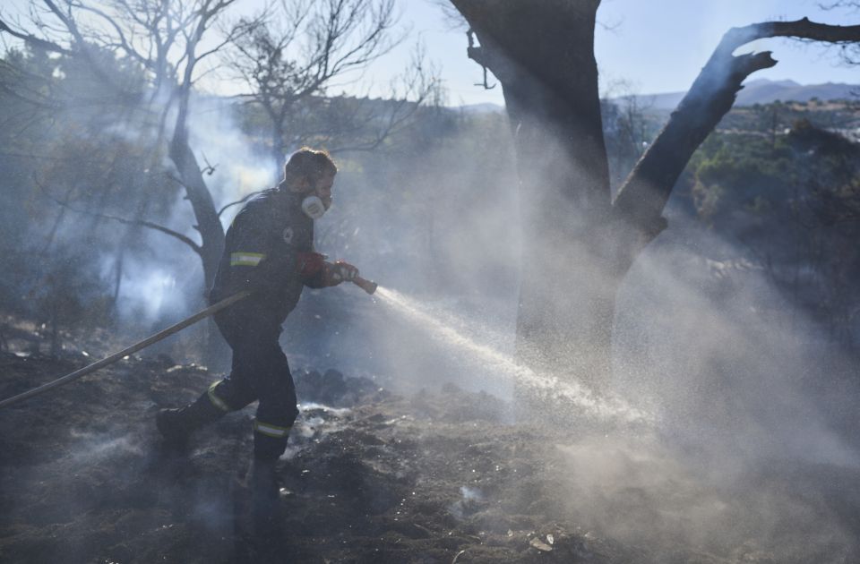 Ellenőrzés alatt a tasszoszi erdőtűz