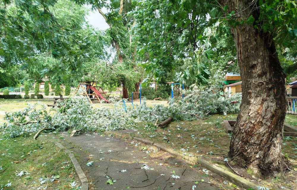 Nyolcéves kislány is megsérült a viharban