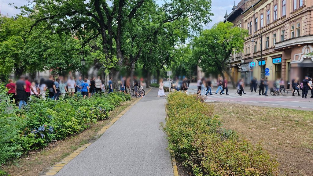 Szóváltásba keveredtek a civil ruhás rendőrök és a tüntetők Szabadkán