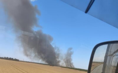 Ég a tarló Tornyosnál (fotó+videó)