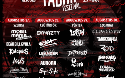 A Clawfinger, a Lordi és a Dynazty is fellép a Balaton partján