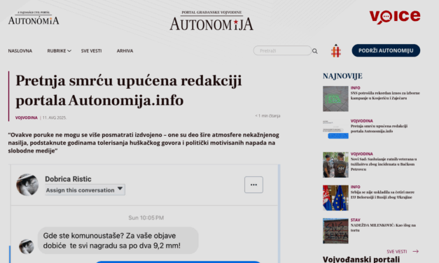 Halálosan megfenyegették az Autonómia portál újságíróit