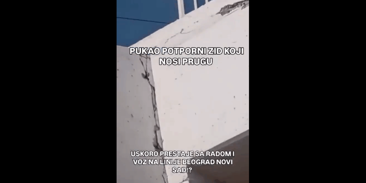 A Szerbiai Vasúti Infrastruktúra szerint nincs szerkezeti károsodás (Videóval)