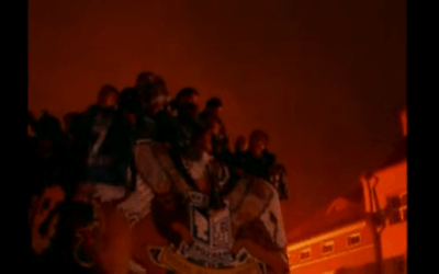 Érkeznek Belgrádba és már cirkuszolnak a lengyel huligánok (Fotó)