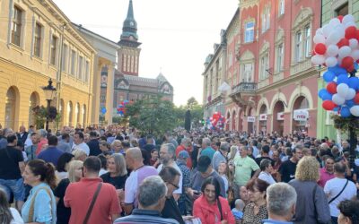 Harmadszor tartott blokádellenes tüntetést Szabadkán a Szerb Haladó Párt