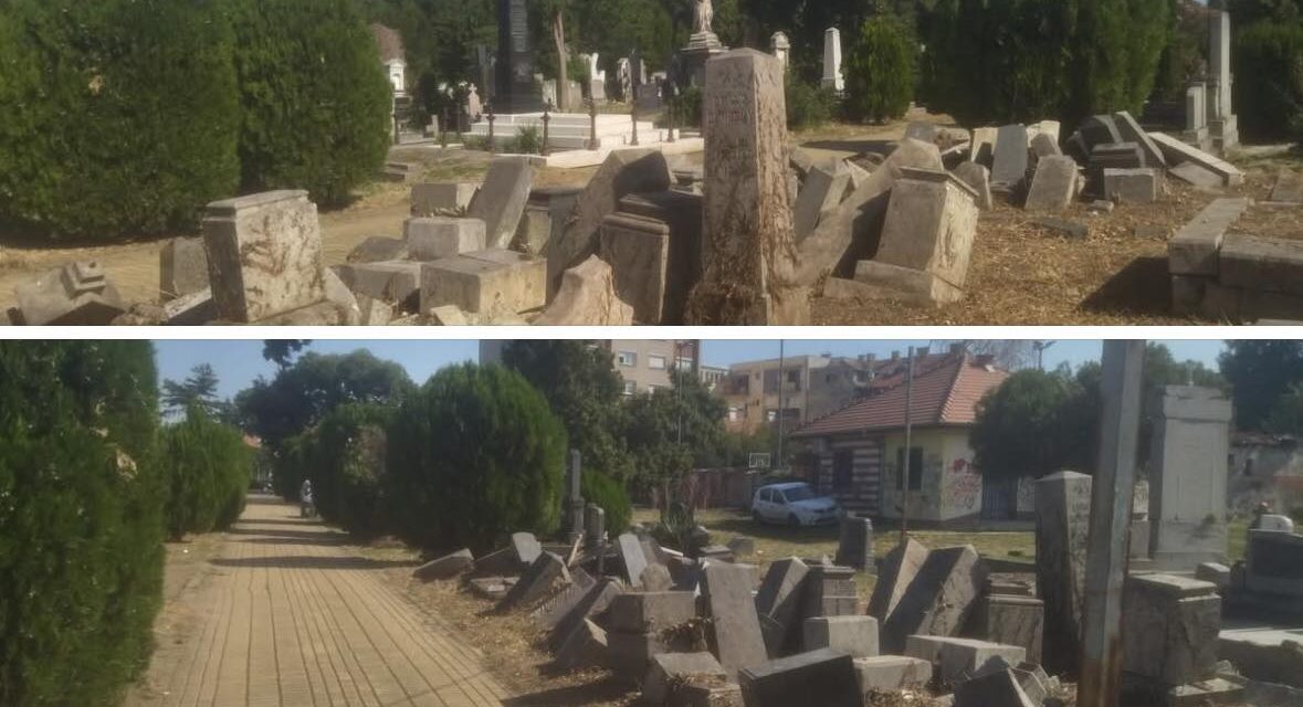 <span class="entry-title-primary">Tagadja a közvállalat, hogy kidobták volna a katolikus, védett síremlékeket</span> <span class="entry-subtitle">Állítólag eddig is így álltak, csak nem látszottak a gyomtól</span>