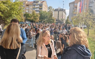 Újabb egyórás figyelmeztető sztrájkot tartottak az újvidéki Zmaj Gimnázium tanárai