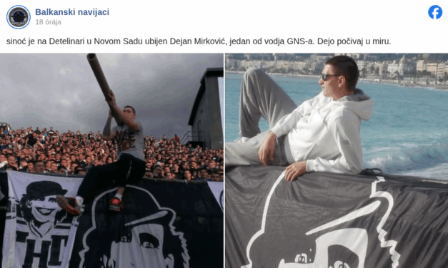 Újvidéken megölték a Partizan egyik vezérszurkolóját