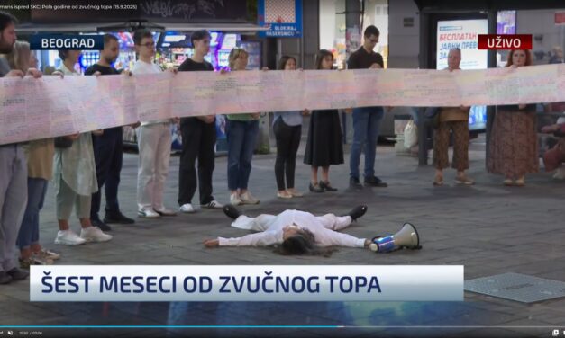 Performansz a művelődési központnál: Fél éve vetették be a hangágyút