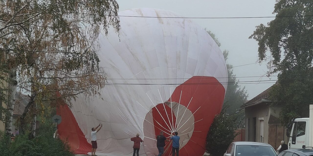 Útkereszteződésben landolt az egyik hőlégballon Zentán