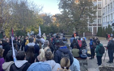 Szabadka Polgári Mozgalma is támogatja az Újvidékre menetelő diákokat