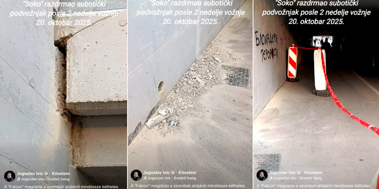 Még csak két hete jár Belgrádból a Sólyom, a szabadkai aluljáró pedig így néz ki (Videó)